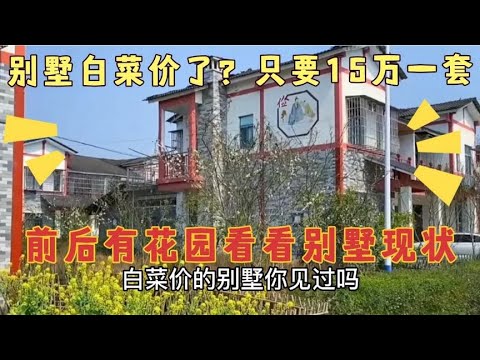 大批人离开，四川小镇别墅15万一套，前后300平花园，真是白菜价