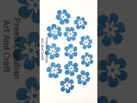 Easy Paper Flower Making Idea | How To Make Paper Flower | Very Easy Paper Flower #shorts