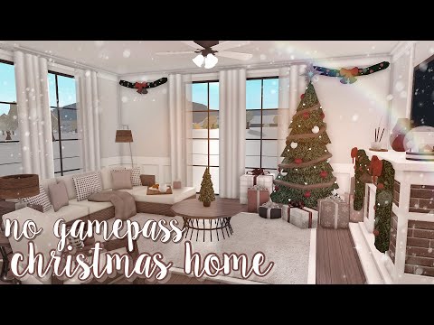 no gamepass christmas winter home ୨୧ | bloxburg speedbuild | luminto