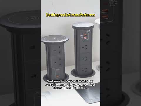 Tower Pop-up Desktop Power Socket View  #desktopsocket #powersocket #popup  #socket #powerstrips