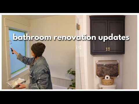 Back to the Bathroom Reno | room makeover progress + updates