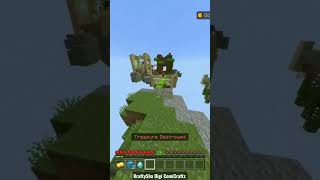 Dream on , Treasure Wars  (💙 parkour & destroying green's treasure 💚) #minecraft #shorts