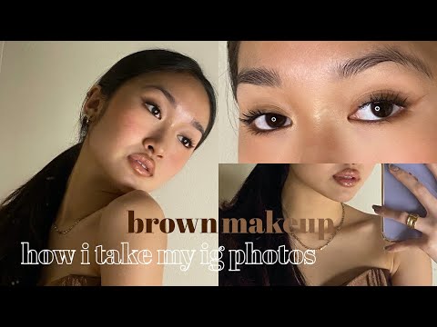 brown makeup + ig photos