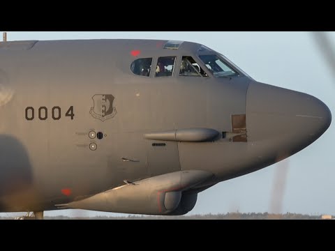 B-52H Stratofortresses Take-Off for its Return to Home Station at the end of the Bomber Task Force