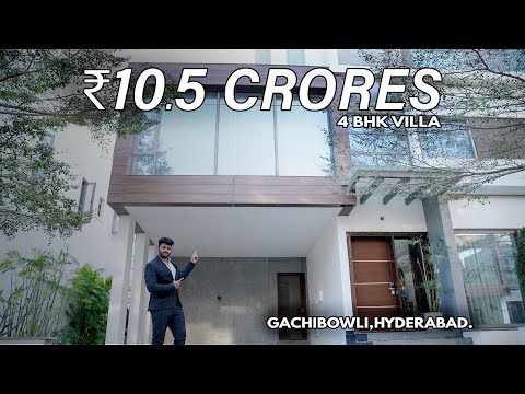 Luxury 4BHK Villa  @10.50 Crores in Gachibowli | | Ultra Luxury Triplex Villa For Sale in Hyderabad