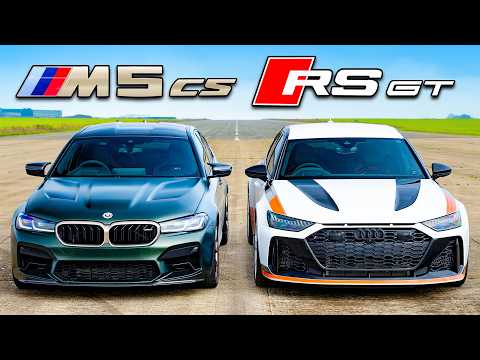 BMW M5 CS v Audi RS6 GT v AMG E63 S: DRAG RACE