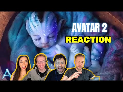 AVATAR2 REACTION! 外国人看“阿凡达2”预告片他们有孩子了！詹姆斯卡梅隆不愧是你