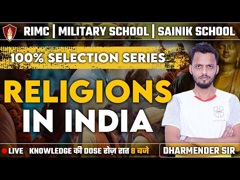 Religions in India | Sainik School Classes | RIMC Online Coaching | Military School Coaching