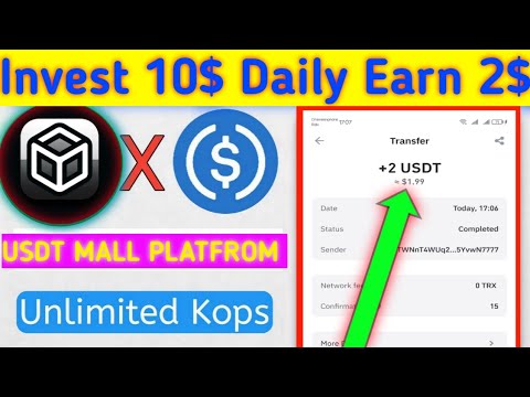 Usdt Shopping Mall Site || Trx-usdt mining platfrom || Instant 2$ Prement Rcv || Usdt Investment