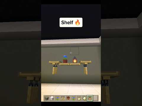 Shelf in Minecraft | #shorts #minecraft