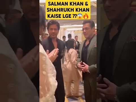 SALMAN KHAN  & SHAHRUKH KHAN & Dancing At Anant Ambani & Radhika Merchant Wedding #shorts