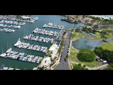 View from Yacht Harbor Tower overlooking Magic Island