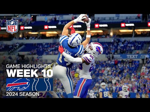 Buffalo Bills vs. Indianapolis Colts Game Highlights | NFL 2024 Season Week 10