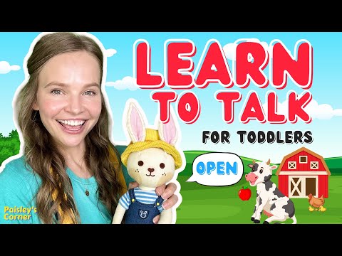 Learn to Talk -  First Words, Animals, & Positions | Nursery Rhymes & Gestures | Baby Learning Video