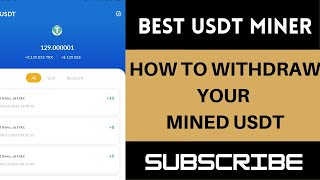 HOW 2 WITHDRAW UR MINED USDT ON TETHER VIP.#makemoneyonline2022 #earnusdt #freeusdt #usdt #mineusdt