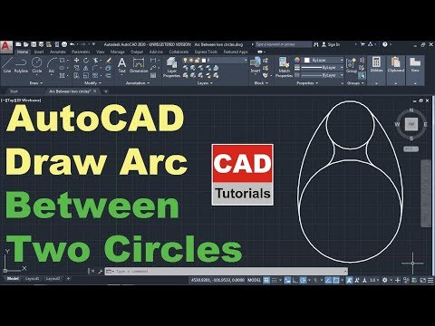 How to Draw an Arc Between Two Circles in AutoCAD