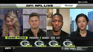 NFL LIVE | "Jordan Love will overtake Calen Williams" - Ryan Clark breaks down Packers vs Bears