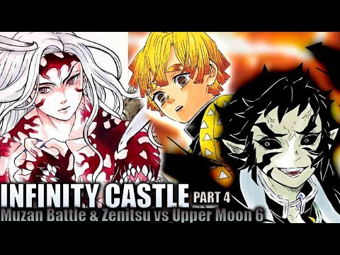 INFINITY CASTLE - Muzan Battle & Zenitsu vs Upper Moon 6 / Demon Slayer