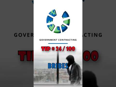 What is Bribing? | Win Government Contracts! ✅ #smallbusiness #governmentcontracting #money