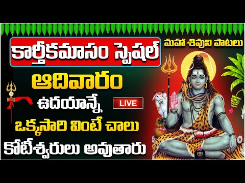 🔴LIVE : కార్తీక ఆదివారం ఒక్కసారి వింటే చాలు... | Karthika Masam 2024 Lord Shiva Special Songs Telugu