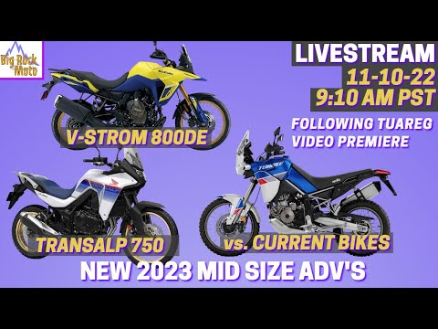 NEW Transalp 750 & V-Strom 800DE | How Do They Compare? (LIVESTREAM)