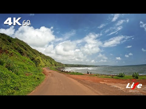 Driving in Konkan 14: From Tivri Beach To Ganpatipule, Ratnagiri | 4K 60fps