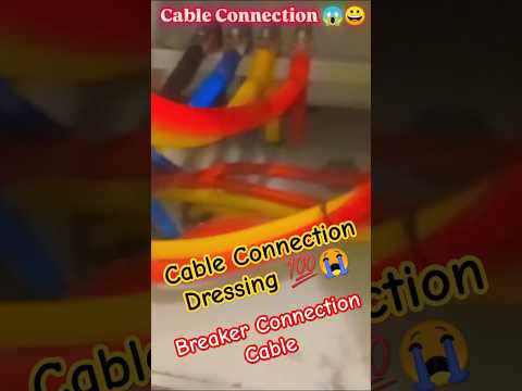 Busbar Connecting Cable 👷▶️ | Breaker Connection #shorts #reels