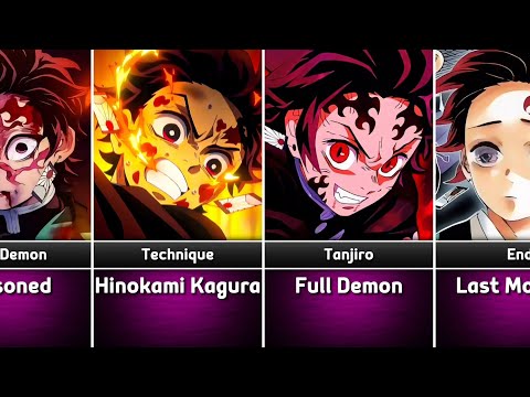 Evolution of Tanjiro Kamado in Demon Slayer