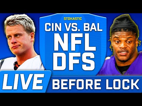 NFL DFS Showdown Live Before Lock | Bengals-Ravens TNF Week 10 DFS Picks