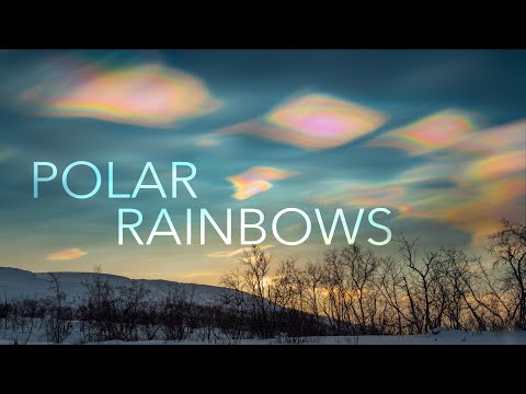 POLAR RAINBOWS - intimate nacreous clouds (polar stratospheric clouds) timelapse 4K