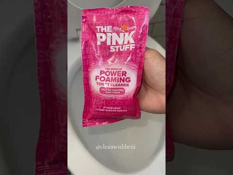 toilet cleaning using the pink stuff 💖🚽✨🫧