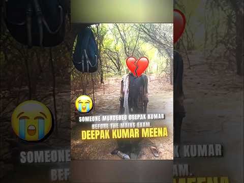 😔Murder Before Mains | Deepak Kumar Meena | UPSC 2 LBSNAA | #shorts