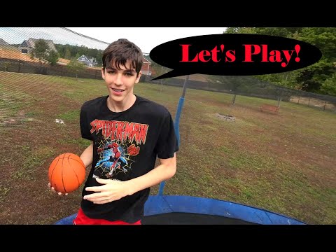 Trampoline Basketball: P.E. for Ethan or Pop?