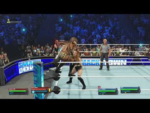 Lisa & Eve Torres vs Isla Dawn & Alba Fyre SMACKDOWN EP: 71 TAG TITLES ON THE LINE!!