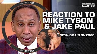 First Take reacts to Mike Tyson slapping Jake Paul 🚨 'TYSON MEANS BUSINESS' - Ryan Clark