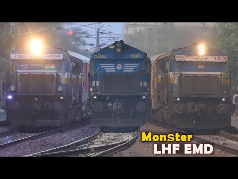 LHF Monster EMD Honks & SPEED | The Best Mode LHF [Long Hood Forward] | Awesome Looking EMDs of I R