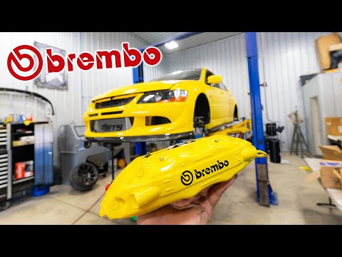 Installing a Brembo Big Brake Kit On The Evo 8!