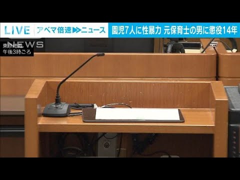 園児7人に性暴力　元保育士の男に懲役14年の判決　東京地裁(2024年11月14日)