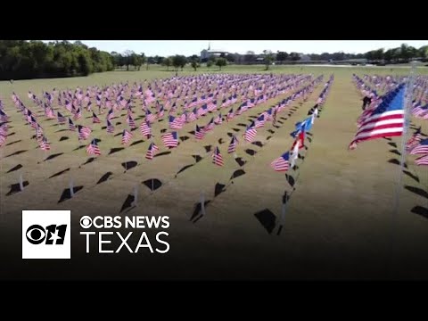 More than 1,000 flags displayed at Oak Park Point for Plano Flags of Honor event