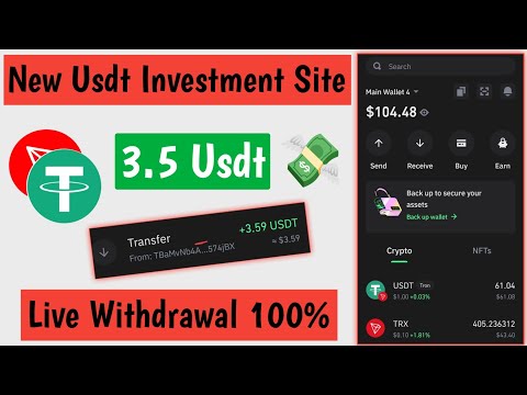 New Usdt Site 2024 | Best USDT Investment Website | New Usdt Mining Site | New Usdt Earning Website