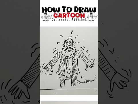 New cartoon drawing easy | how to draw cartoon | आओ कार्टून बनाना सीखें | cartoonist school | shorts