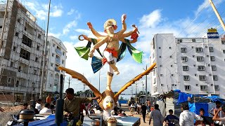 Biggest garuda vahana ganpati aagman sohala 2024 | Hyderabad special lord ganesh arrival 2024