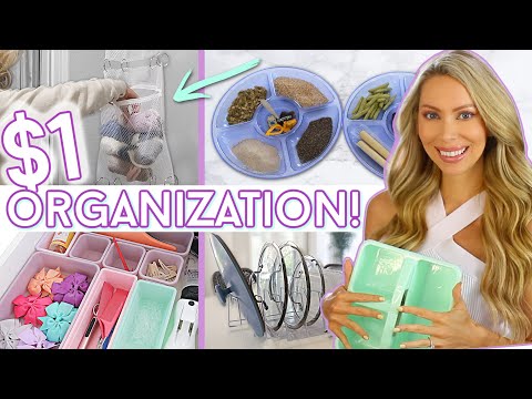 20 *NEW* CLEVER DOLLAR STORE ORGANIZATION IDEAS FOR YOUR ENTIRE HOUSE!