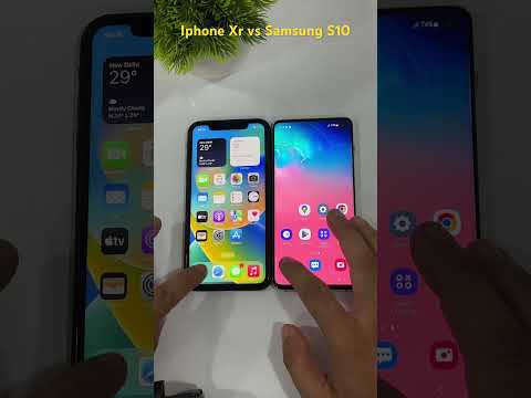 Iphone Xr vs Samsung S10 /Speed Test /Comparison /#shorts