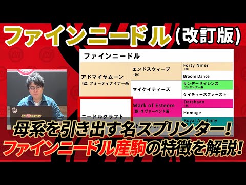 【ファインニードル/改訂版】 現役時代のイメージを捨てるべき！ ポイントは性別と母父！