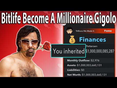 BITLIFE - How To Become A Millionaire Gigolo | Turn $100 To 1M+ 2021 WORKING IOS Android Challenge