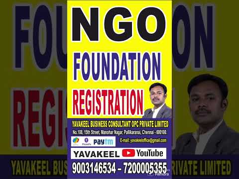 NGO FOUNDATION REGISTRATION IN CHENNAI AND TAMIL NADU