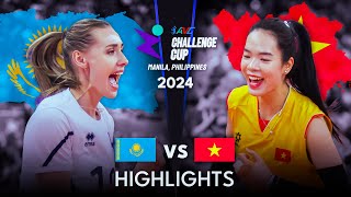 🇰🇿 KAZAKHSTAN vs VIETNAM 🇻🇳 | FINAL Highlights | AVC Challenge Cup 2024