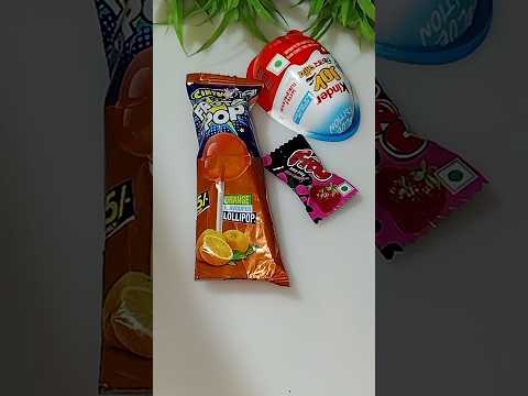 Orange Lolipop & Kinder Joy Box & Jelly Candy Popsicle #viralvideo #shortvideo