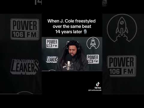 J. Cole freestyle over the same beat 14 years later 🦁 #jcole #laleakers #freestyle #viral #shorts